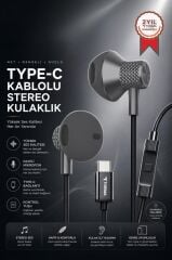 Kablolu Kulaklık Type-C Girişli Kulak İçi Kulaklık TC05 Gri