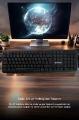 Kablolu Q Klavye Bilgisayar Ofis Klavyesi TK01 Siyah