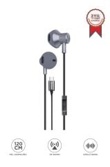 Kablolu Kulaklık Type-C Girişli Kulak İçi Kulaklık TC05 Gri