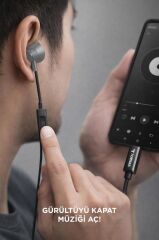 Kablolu Kulaklık Type-C Girişli Kulak İçi Kulaklık TC05 Gri