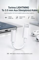 Kulaklık Dönüştürücü İphone 7 Aux JBC100 Beyaz