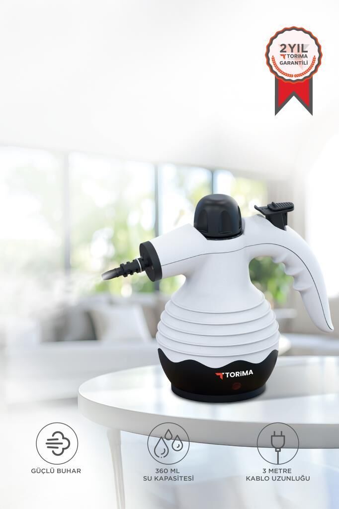 El Tipi 1500 W Buharlı Temizleyici TSC03 Beyaz