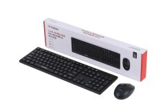 Kablosuz Q Klavye Mouse Seti TMK02 Siyah