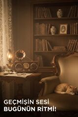 Nostaljik Bluetooth Hoparlör Retro Radyo Kablosuz Speaker TF Kart FM/AM/SW Torima D89 Koyu Ahşap