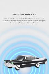 Bluetooth Hoparlör Retro Klasik Araba Tasarımlı TWS 10W FM USB Speaker D86 Siyah