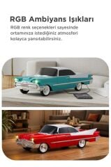 Bluetooth Hoparlör Retro Klasik Araba Tasarımlı TWS 10W FM USB Speaker D86 Siyah