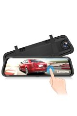 Lenovo V7AHD Siyah 1080P Araç içi 9.6inç Dokunmatik Dikiz Ayna Gece Görüşü Ön ve Arka Araç Kamerası