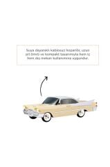 Bluetooth Hoparlör Retro Klasik Araba Tasarımlı TWS 10W FM USB Speaker D86 Bej