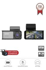 Lenovo R1/5369 Siyah 2K Wifi Araç içi Dokunmatik Ön Ve Arka Araç Kamerası