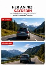 Lenovo S7/1970 Siyah Wifi Araç İçi  Ön Ve Arka Araç Kamerası