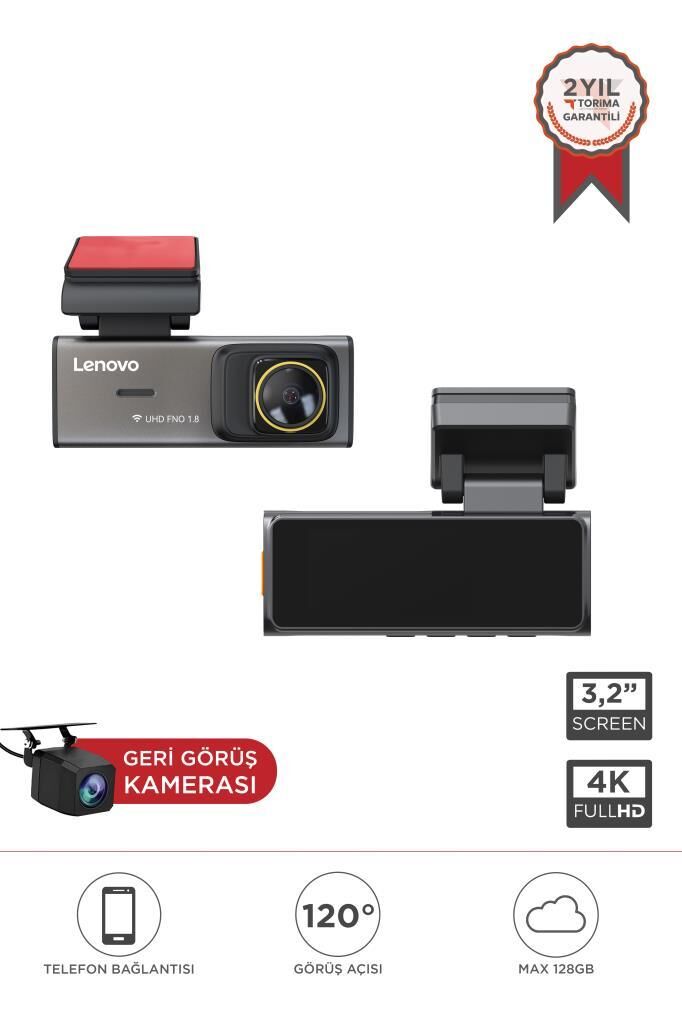 Araç İçi Kamera 3.2 INC Wifi Ön ve Arka Araç Kamerası S7 3280 Siyah