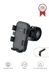 Telefon Tutucu 2si1 Arada Bisiklet Motosiklet ve Scooter Telefon Tutacağı JX067 Siyah