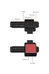 Araç İçi Kamera 1080P Dokunmatik Wifi Ön ve Arka Araç Kamerası Q3 3318 Siyah