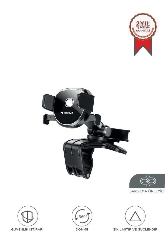 Telefon Tutucu Araç içi Döner Vakumlu Sarsıntı Önleyici Telefon Tutacağı JX068 Siyah
