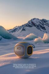 Bluetooth Hoparlör Taşınabilir Kablosuz Speaker FM Radyo USB TF Kart 5W D90 Gri