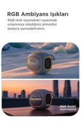Torima Bluetooth Hoparlör Taşınabilir Kablosuz Speaker FM Radyo USB TF Kart 5W D90 Gri