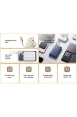 Xiaomi 33W 20.000Mah Krem Powerbank USB ve USB-C Portu ve USB-C Entegre Kablo BHR8851GL