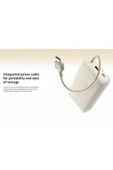 Xiaomi 33W 20.000Mah Krem Powerbank USB ve USB-C Portu ve USB-C Entegre Kablo BHR8851GL