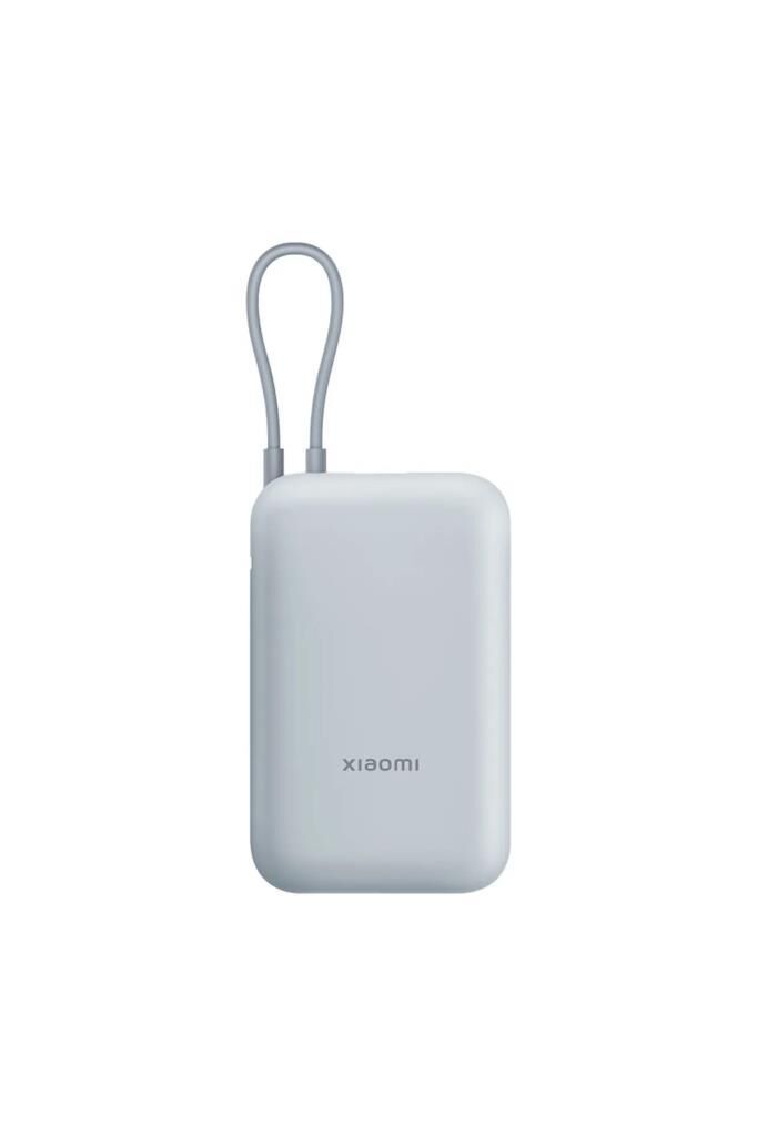 Xiaomi Power Bank 10000mAh mavi Entegre Kablo USB ve USB-C Portu 22.5W BHR9072GL