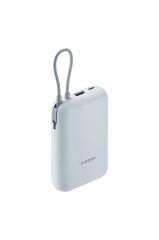 Xiaomi Power Bank 10000mAh mavi Entegre Kablo USB ve USB-C Portu 22.5W BHR9072GL
