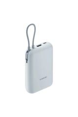 Xiaomi Power Bank 10000mAh mavi Entegre Kablo USB ve USB-C Portu 22.5W BHR9072GL