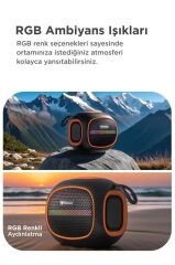 Bluetooth Hoparlör Taşınabilir Kablosuz Speaker FM Radyo USB TF Kart 5W D90 Siyah