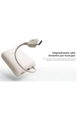 Xiaomi Power Bank 10000mAh  Krem Entegre Kablo USB ve USB-C Portu 22.5W BHR9072GL