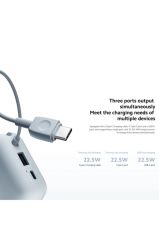 Xiaomi Power Bank 10000mAh  Krem Entegre Kablo USB ve USB-C Portu 22.5W BHR9072GL