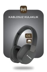 Bluetooth Kulaklık Kulak Üstü Kablosuz Kulaklık HD50 Siyah