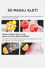 Masaj Aleti Ovalı Isıtmalı Boyun Sırt Bel Omuz Bacak Masaj Yastığı QY666 Siyah