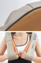 Masaj Aleti Ovalı Isıtmalı Boyun Sırt Bel Omuz Bacak Masaj Yastığı QY666 Siyah