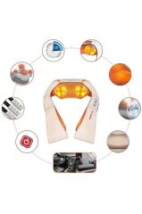 Torima QY-666 Krem Ovmalı Isıtmalı Boyun Sırt Bel Omuz Bacak Masaj Yastığı Masaj Aleti