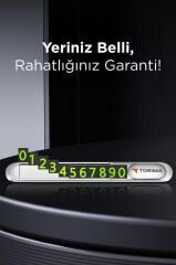 Torima JX-051 Gri Araç İçi Telefon Numarası Fosforlu Numaratör Oto Cam Kartı