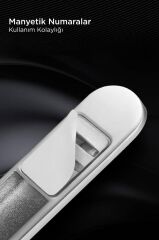 Araç İçi Telefon Numaratörü Fosforlu Oto Cam Kartı JX051 Gri