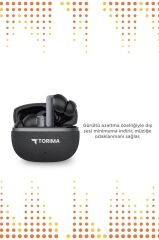 Bluetooth Kulaklık Kulak İçi Kablosuz Kulaklık TB11 Siyah