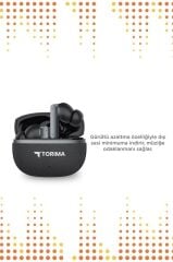 Bluetooth Kulaklık Kulak İçi Kablosuz Kulaklık TB11 Siyah