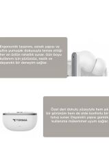 Bluetooth Kulaklık Kulak İçi Kablosuz Kulaklık TB11 Beyaz