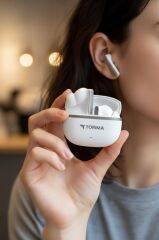 Bluetooth Kulaklık Kulak İçi Kablosuz Kulaklık TB11 Beyaz