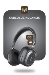 Bluetooth Kulaklık Kulak Üstü Kablosuz Kulaklık HD70 Siyah