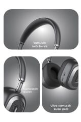 Bluetooth Kulaklık Kulak Üstü Kablosuz Kulaklık HD70 Siyah