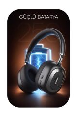 Bluetooth Kulaklık Kulak Üstü Kablosuz Kulaklık HD70 Siyah