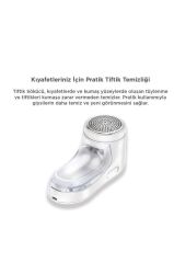 Şarjlı Tüy ve Tiftik Temizleme Makinesi Extra Bıçaklı 708 Beyaz
