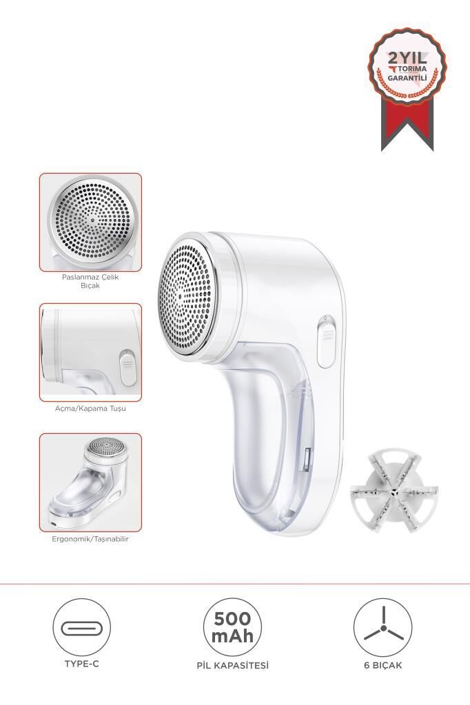 Torima 708 Exstra Bıçaklı Şarjlı Tüy Temizleme ve Tiftik Temizleme Makinesi