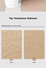 Şarjlı Tüy ve Tiftik Temizleme Makinesi Extra Bıçaklı 708 Beyaz