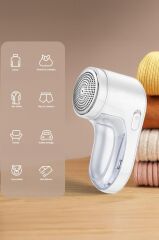 Şarjlı Tüy ve Tiftik Temizleme Makinesi Extra Bıçaklı 708 Beyaz