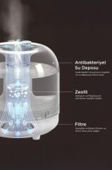 Torima X5 Siyah Humidifier Hava Nemlendirici Aroma Terapili Buhar Makinesi