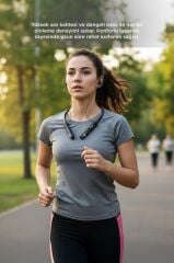 Bluetooth Kulaklık Kulak İçi Boyuna Asılabilir 5 Ses Değiştirme Modlu Kablosuz Kulaklık TB12 Siyah