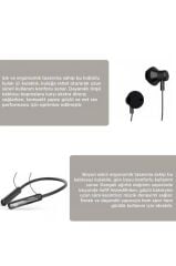 Bluetooth Kulaklık Kulak İçi Boyuna Asılabilir 5 Ses Değiştirme Modlu Kablosuz Kulaklık TB12 Siyah