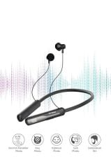 Bluetooth Kulaklık Kulak İçi Boyuna Asılabilir 5 Ses Değiştirme Modlu Kablosuz Kulaklık TB12 Siyah