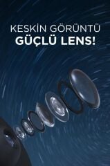 Torima BL-DQY02 Beyaz Galaxy Led Lazer Projektör Gece Lambası Projeksiyon